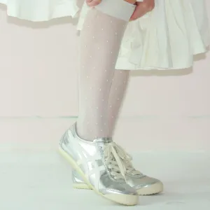 011170155 Sheer Fine Dots Knee High Socks