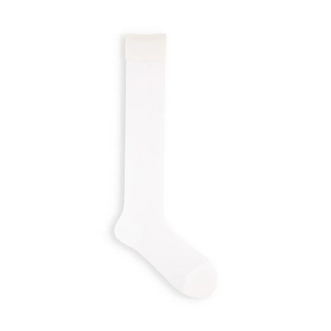 011170155 Sheer Fine Dots Knee High Socks
