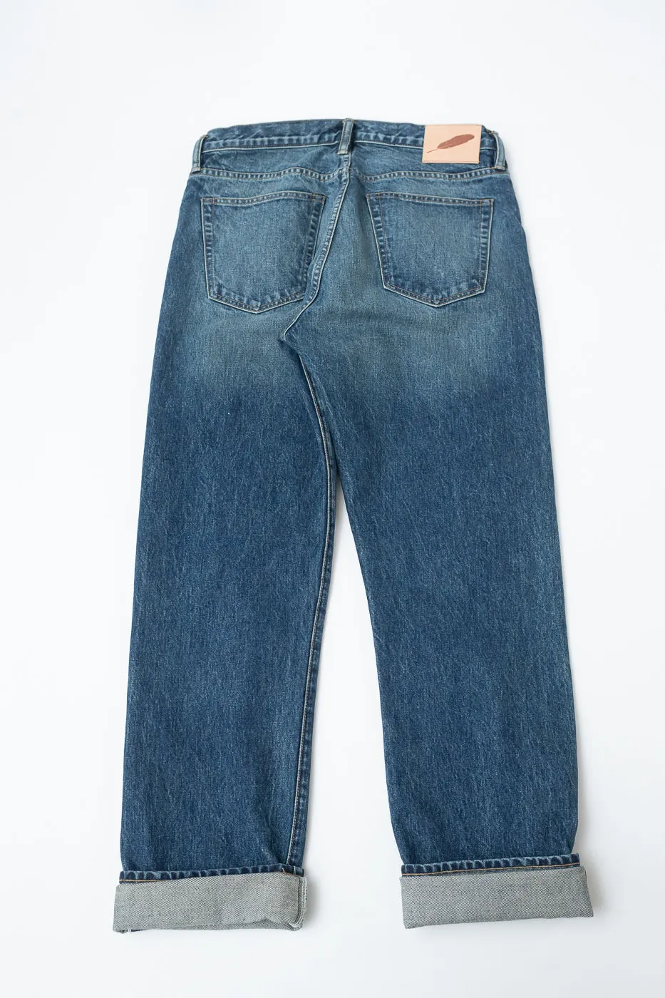 15oz - Vintage Washed Selvedge Strider Pant - Medium Indigo