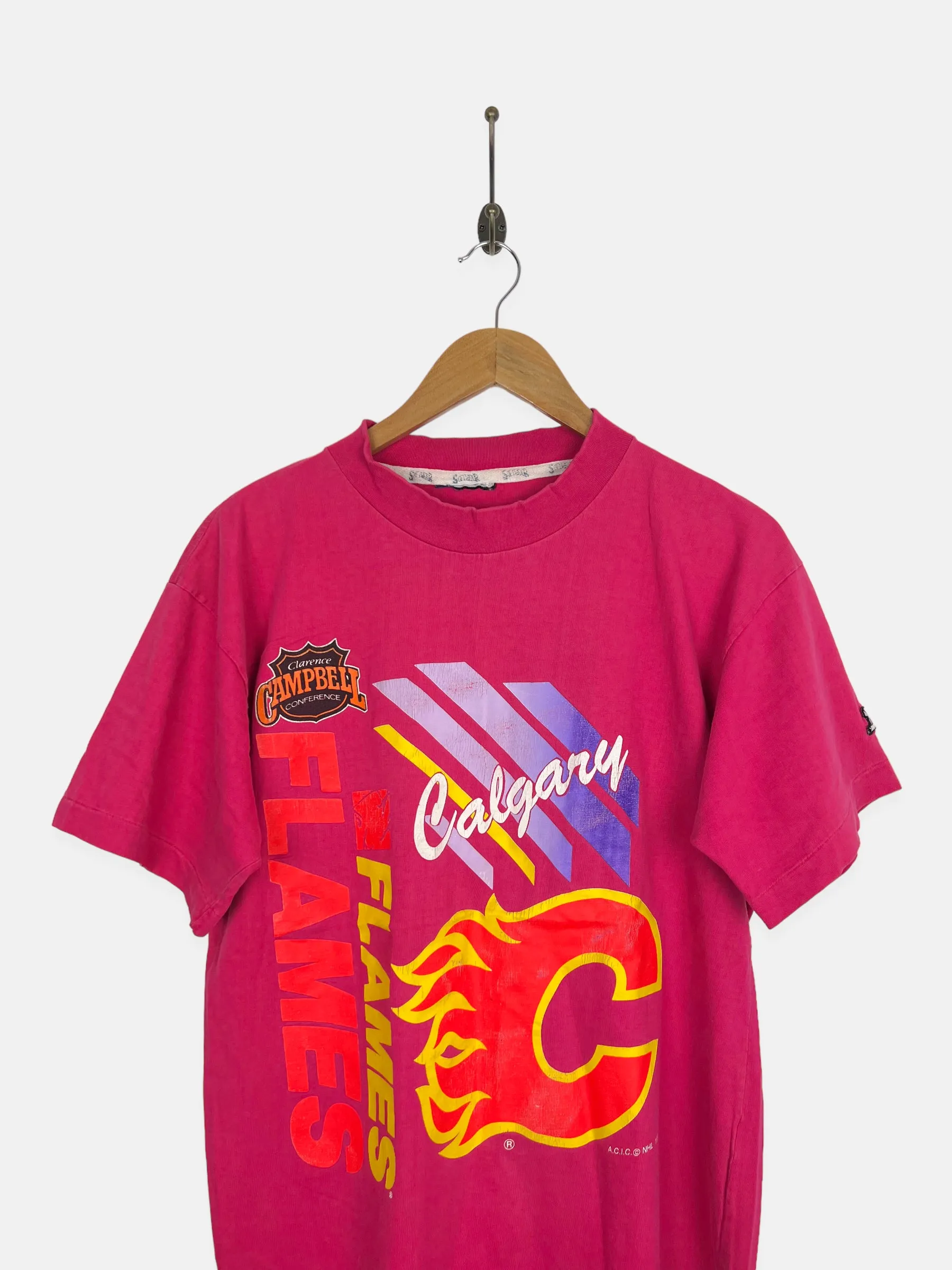 1991 Calgary Flames NHL Vintage T-Shirt Size 10-12
