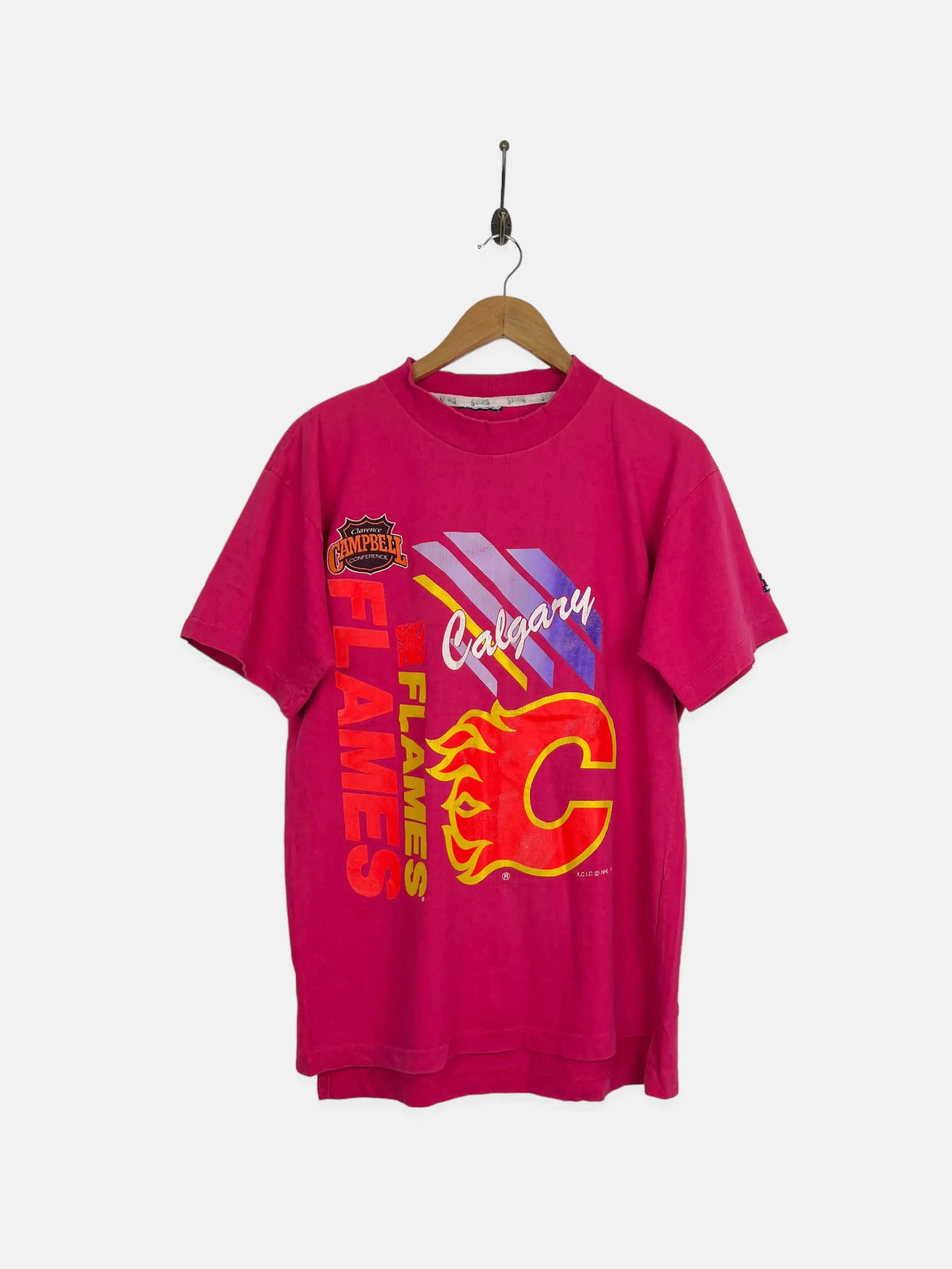 1991 Calgary Flames NHL Vintage T-Shirt Size 10-12