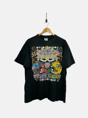1997 NFL Superbowl Patriots vs Packers Vintage T-Shirt Size S-M