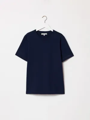 214 Relaxed Fit Loopwheeled Tee - Navy