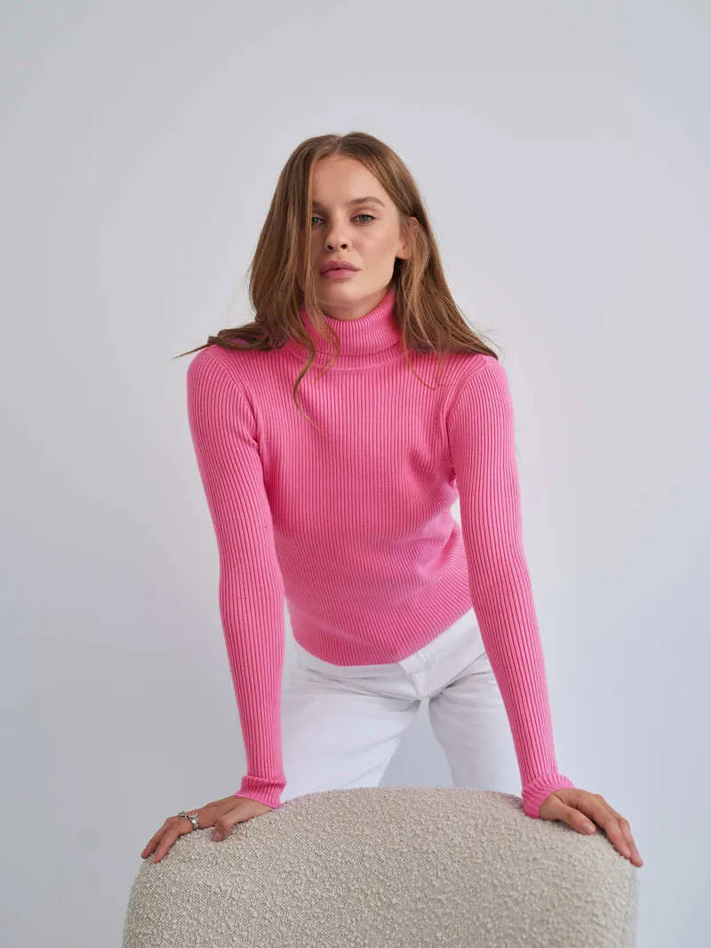 24 Colors High Neck Sweater Knitted Base Layer. High Neck Pullover Sweater for Women.C-241014-2