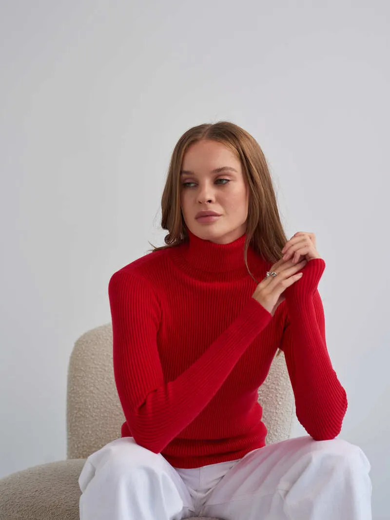 24 Colors High Neck Sweater Knitted Base Layer. High Neck Pullover Sweater for Women.C-241014-2