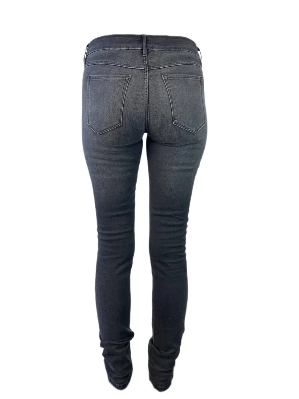 3X1 Women's Grey Zip Mid Rise Wrap Jeans #191 26 NWT