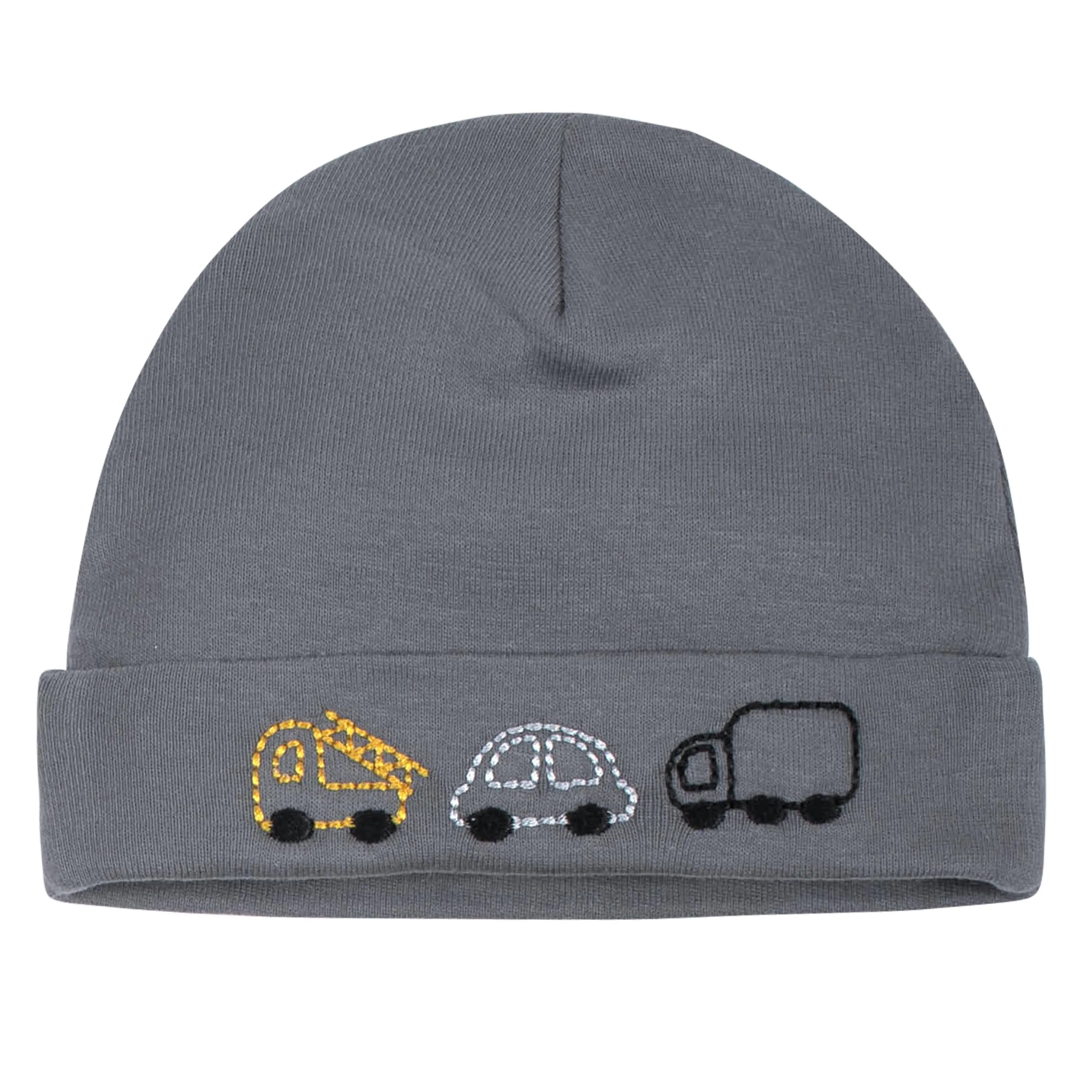 5-Pack Baby Boys Construction Trucks Caps