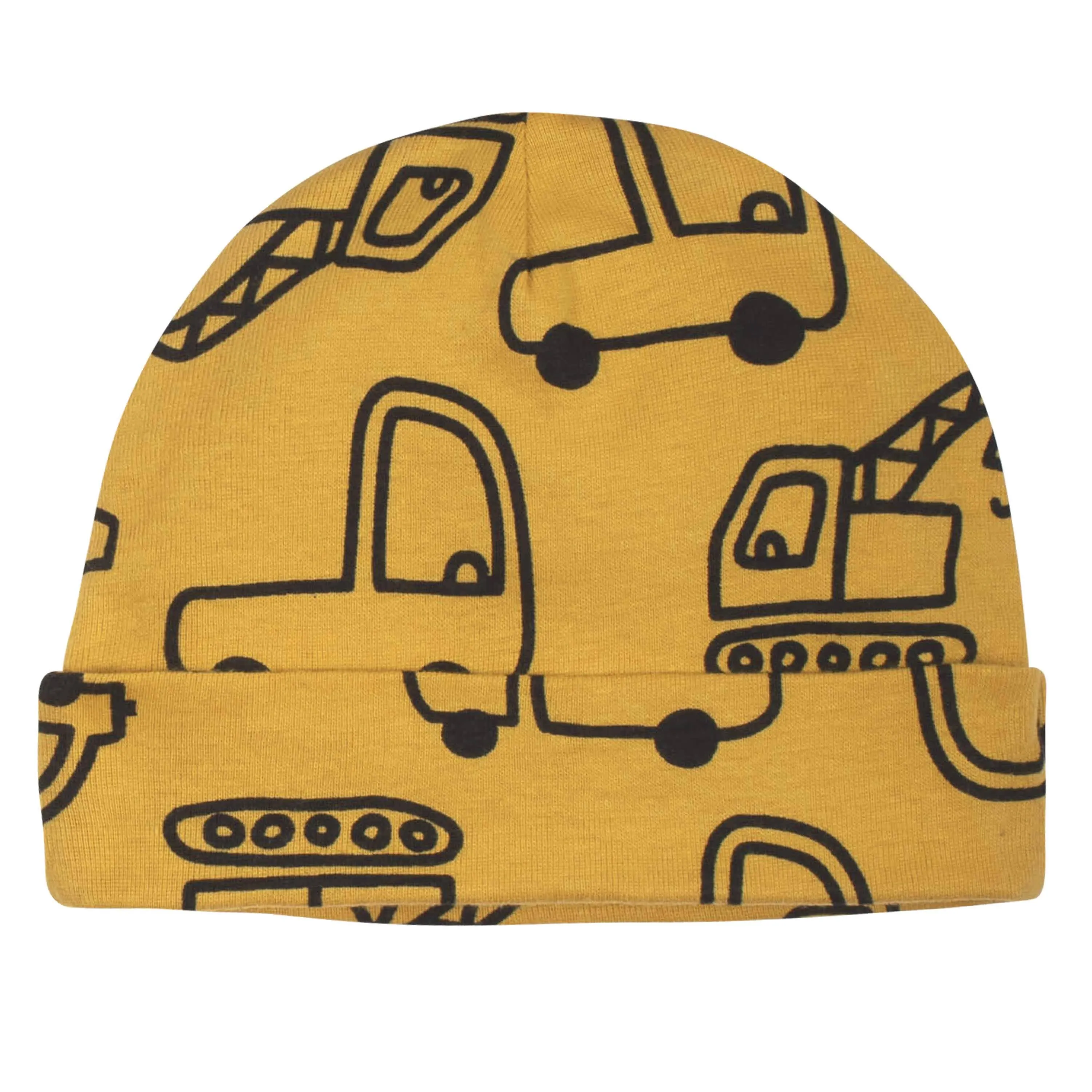5-Pack Baby Boys Construction Trucks Caps
