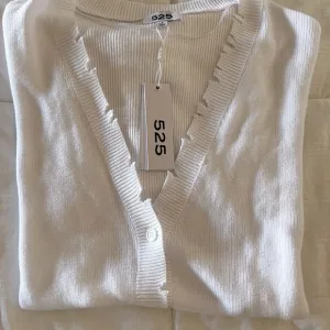 525 America Cotton distressed white cardigan -S New With Tags!