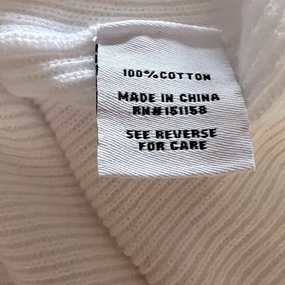 525 America Cotton distressed white cardigan -S New With Tags!