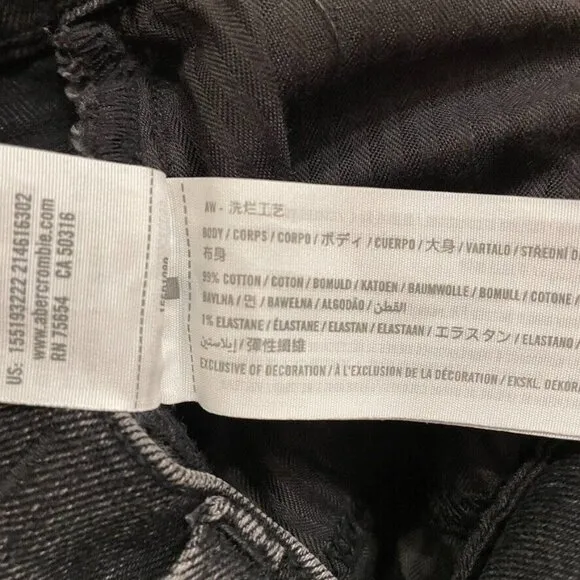 Abercrombie &amp; Fitch 90s Slim Straight Ultra High Rise Jeans