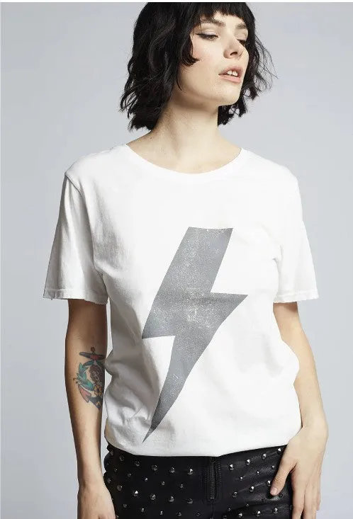 AC/DC Bolt Vintage Boyfriend Tee,  Recycled Karma