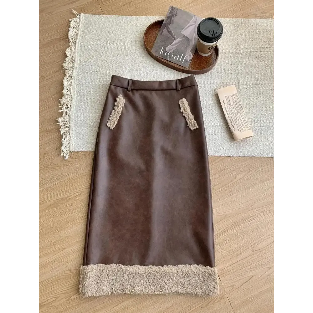 Adorable Rabbit Ear Hood Set with Faux Fur Details and Skirt