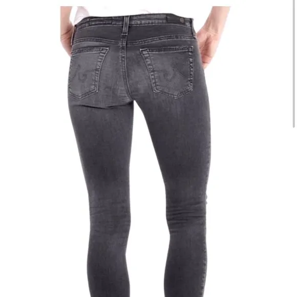 AG ADRIANO GOLDSCHMIED The Legging Ankle Super Skinny Jean Faded Distressed 31