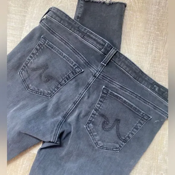 AG ADRIANO GOLDSCHMIED The Legging Ankle Super Skinny Jean Faded Distressed 31