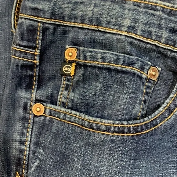AG Adriano Goldschmied “the Stevie” Slim Straight Stretch Medium Wash Jeans