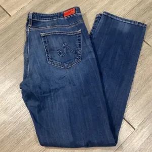 AG Adriano Goldschmied “the Stevie” Slim Straight Stretch Medium Wash Jeans