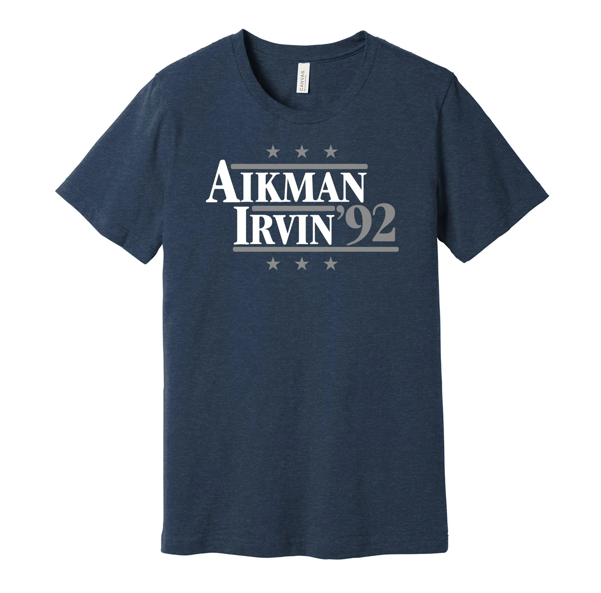 Aikman & Irvin '92 - Dallas Texas Legends Political Campaign Parody T-Shirt - Hyper Than Hype Shirts
