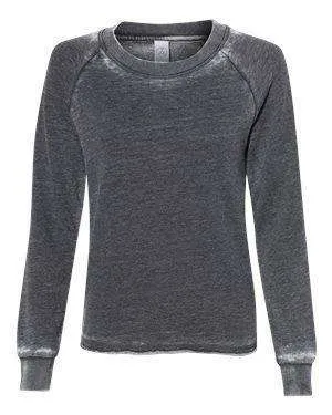Alternative Women's Raw Edge Raglan Sweatshirt - 8626