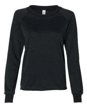 Alternative Women's Raw Edge Raglan Sweatshirt - 8626