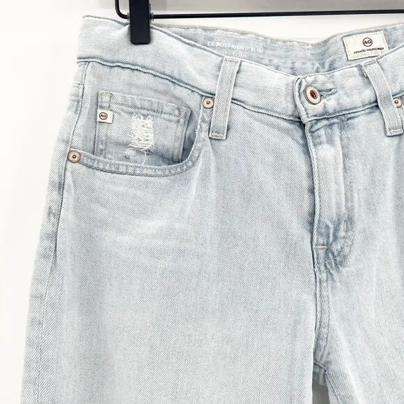 Andriano Goldschmied Ex Boyfriend Slim Jeans Women Size 26 Light Wash Distressed