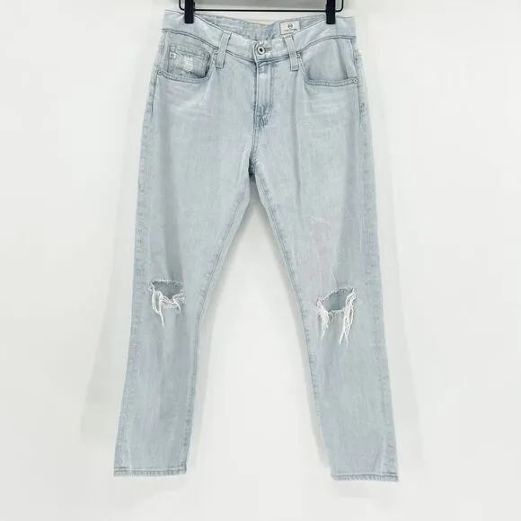 Andriano Goldschmied Ex Boyfriend Slim Jeans Women Size 26 Light Wash Distressed