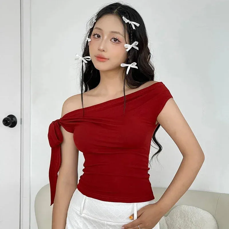 Anna Shoulder Crop Top