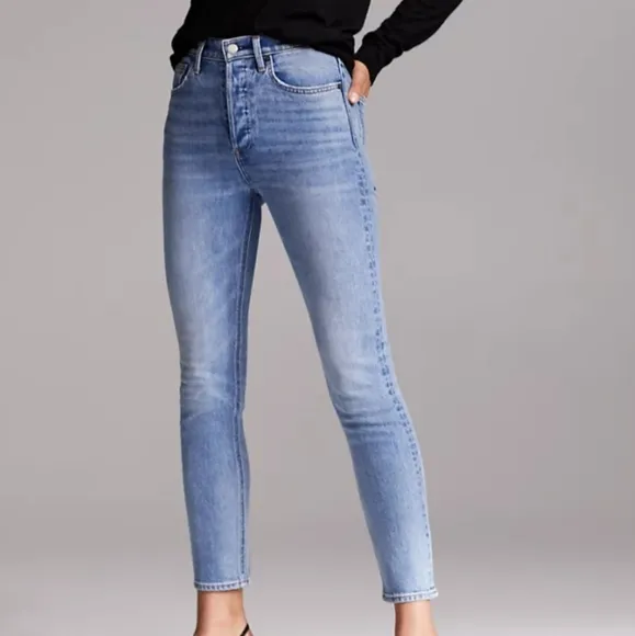 Aritzia Denim Forum High Rise Slim Jeans