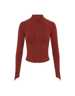 Athlete Crop Jacket - Brown