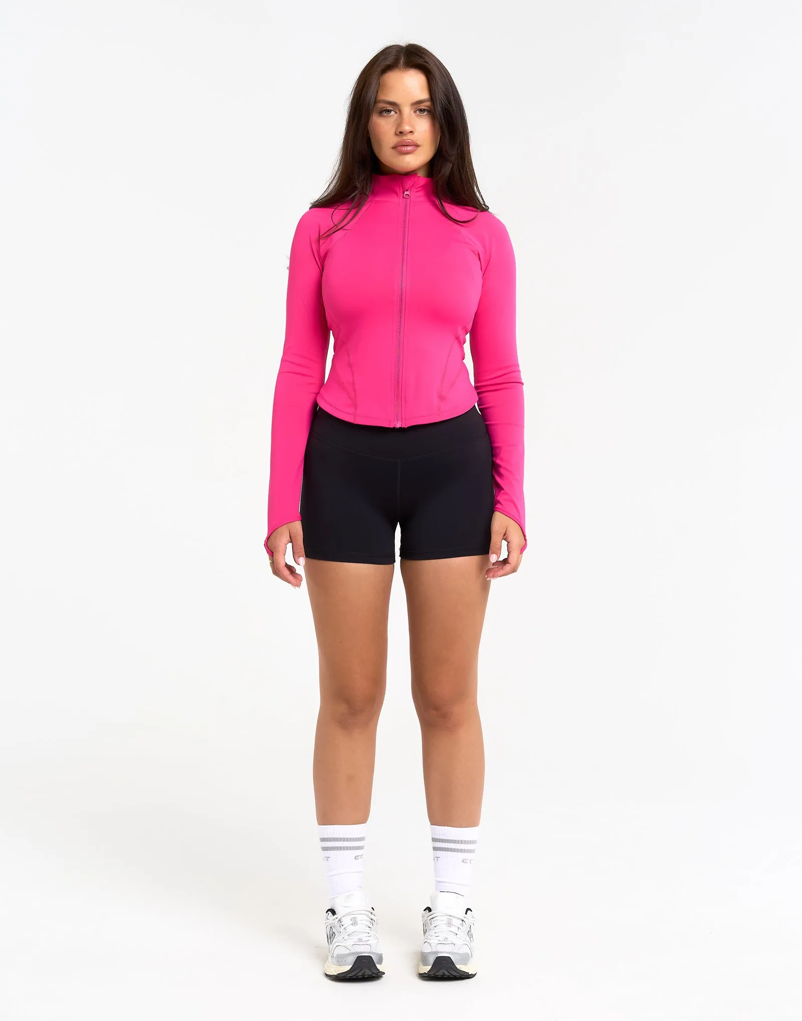 Athlete Crop Jacket - Pink