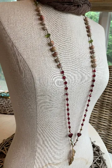 Autumn Fire Long Necklace