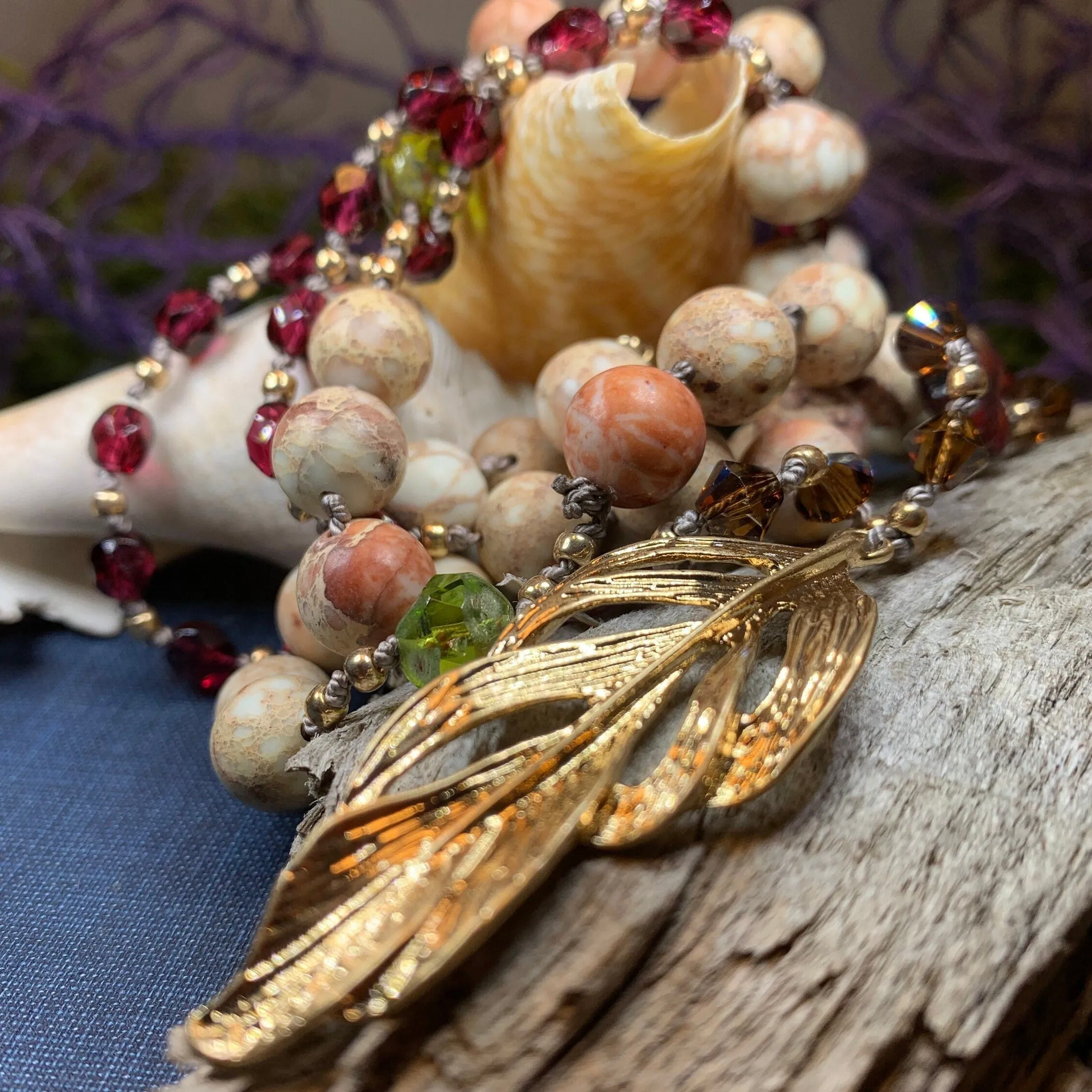 Autumn Fire Long Necklace