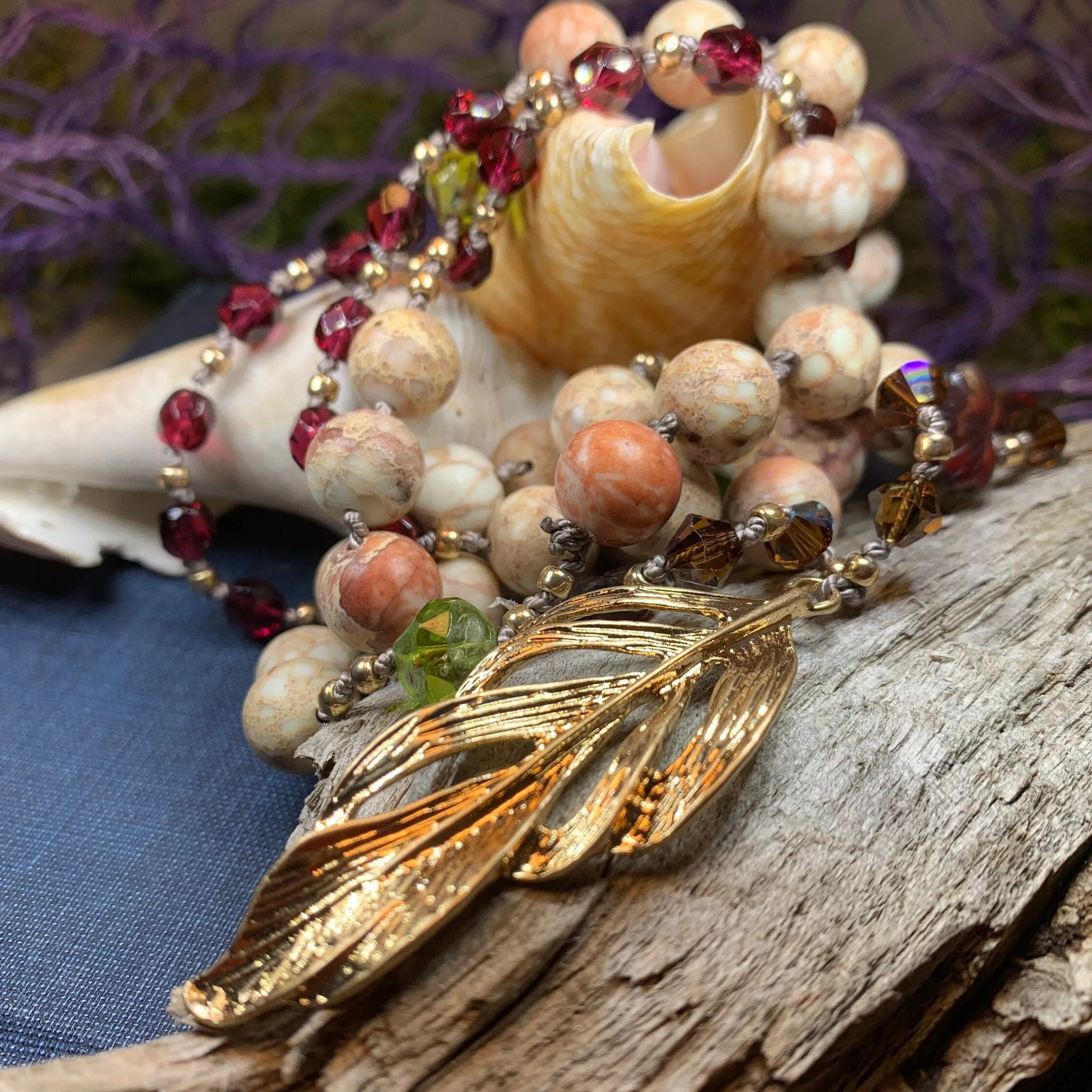 Autumn Fire Long Necklace