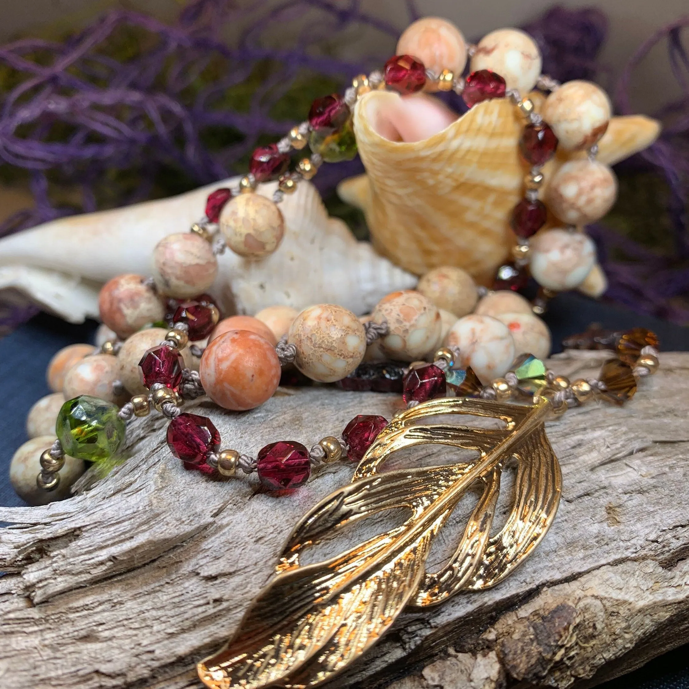 Autumn Fire Long Necklace