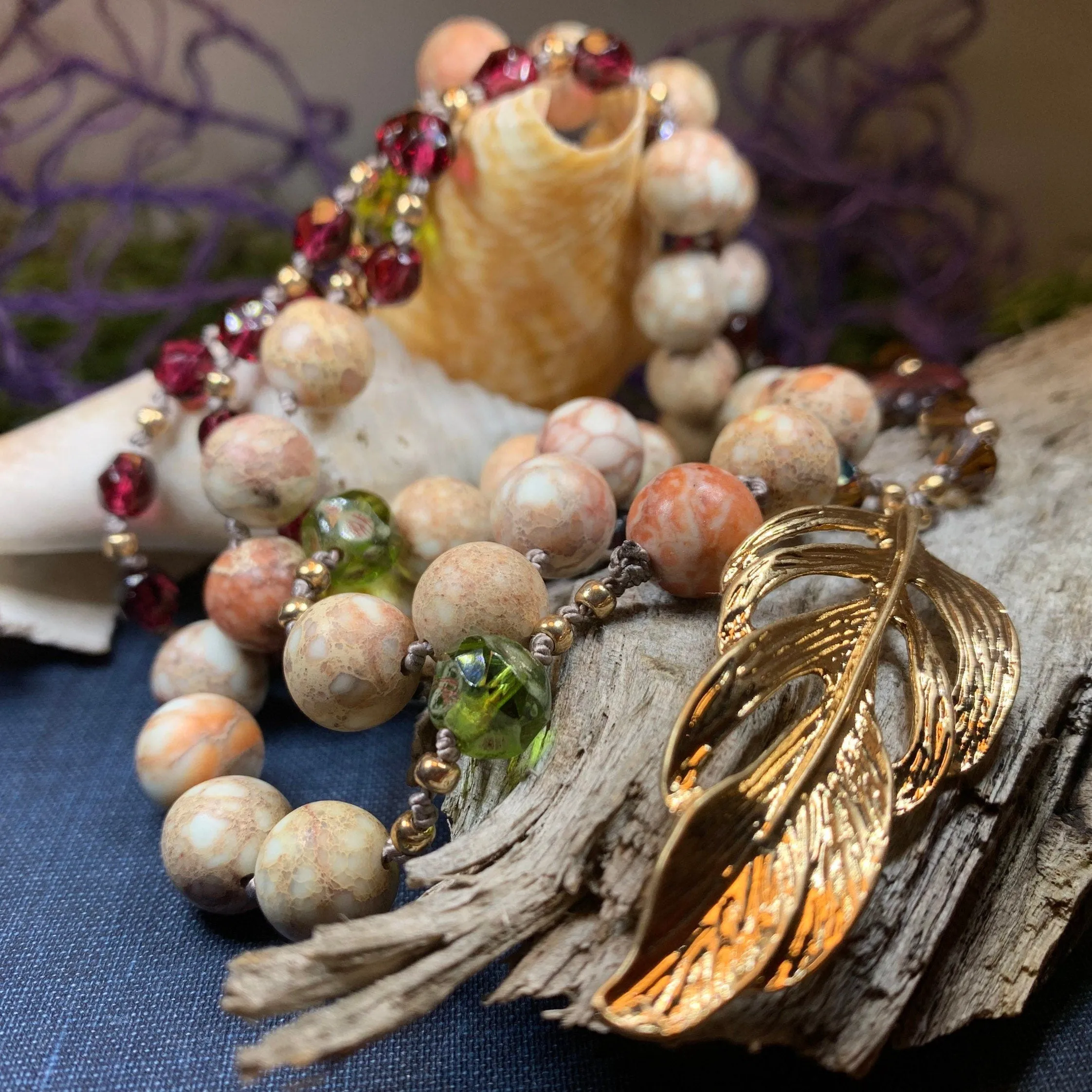 Autumn Fire Long Necklace