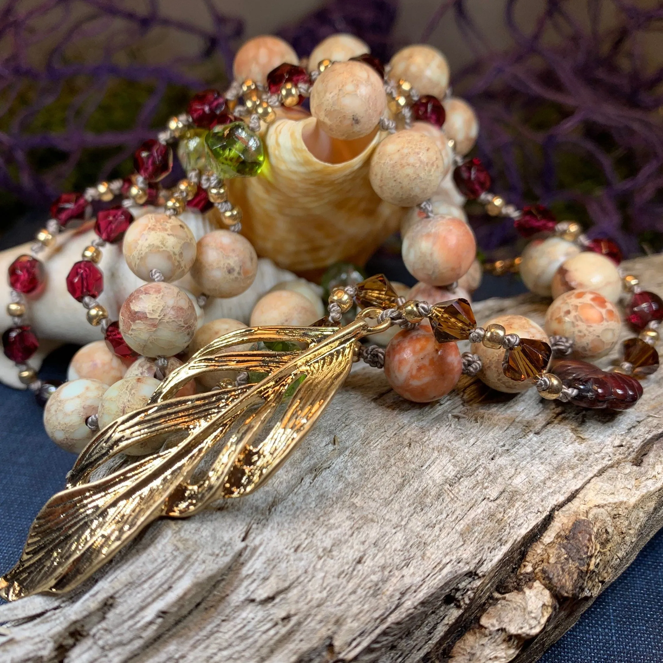 Autumn Fire Long Necklace