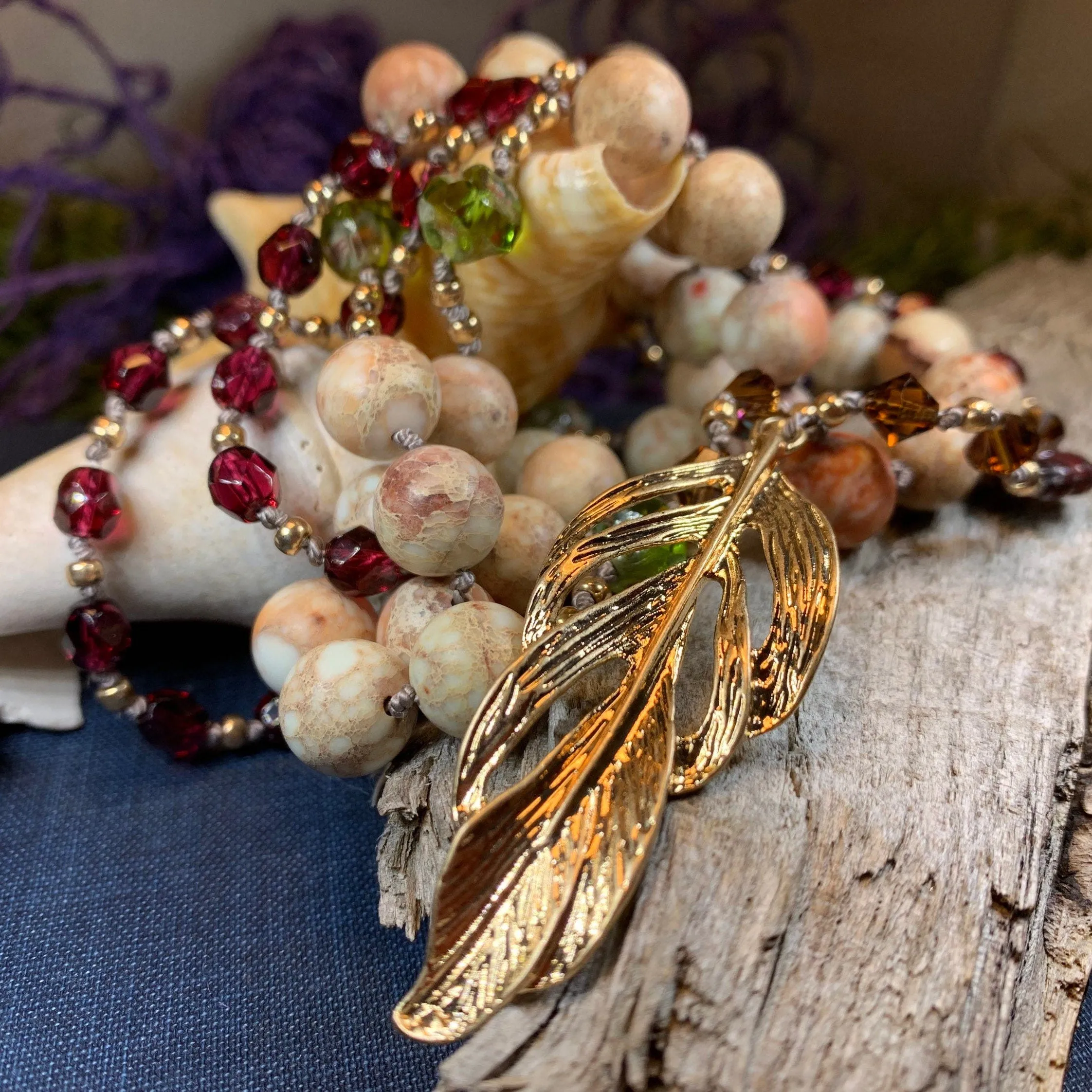 Autumn Fire Long Necklace