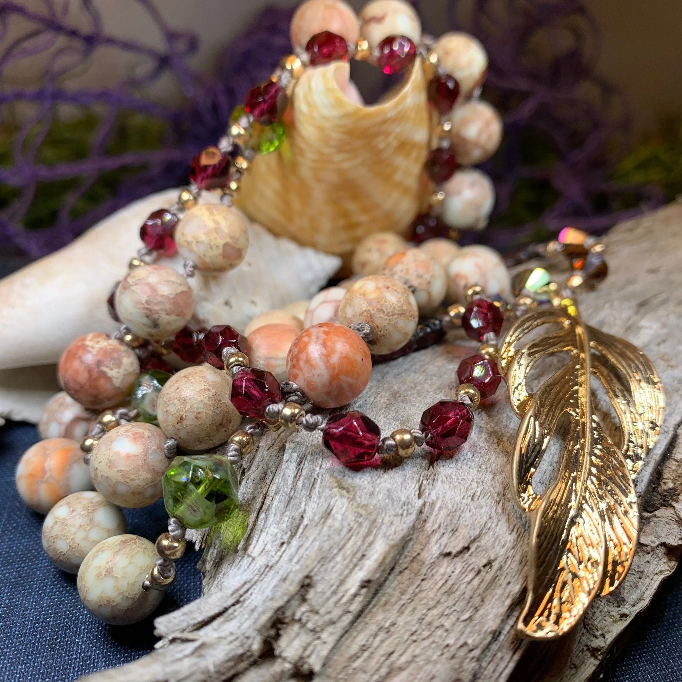 Autumn Fire Long Necklace