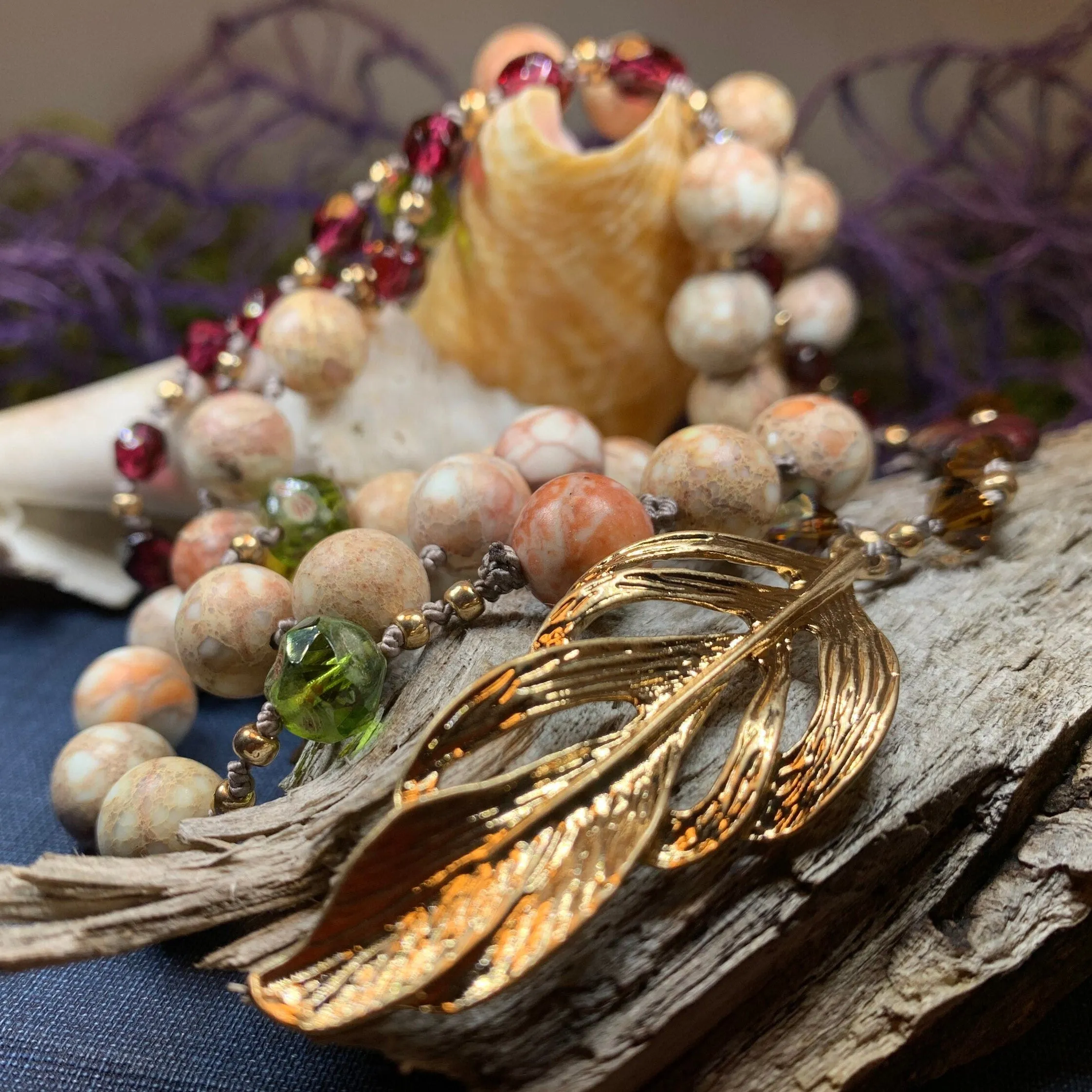 Autumn Fire Long Necklace