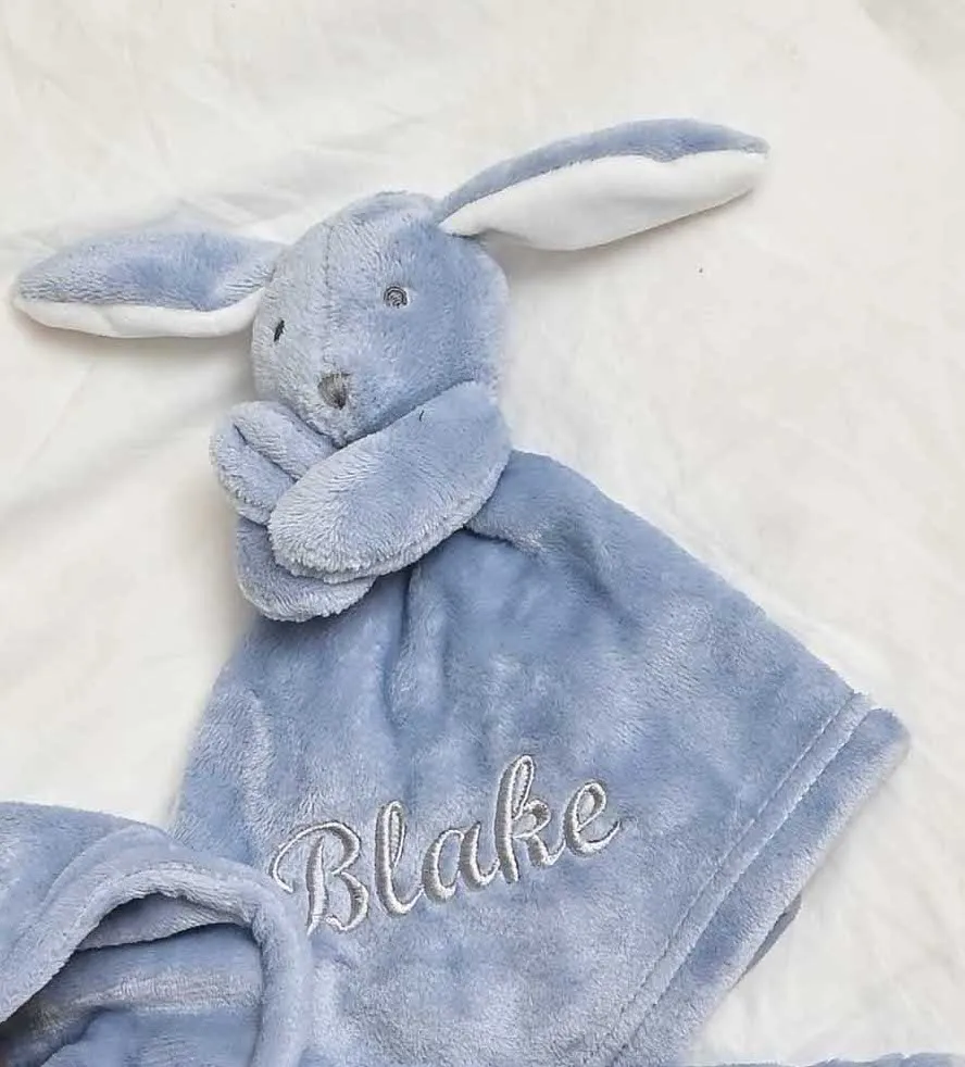Babies personalised bunny comforter Toffee