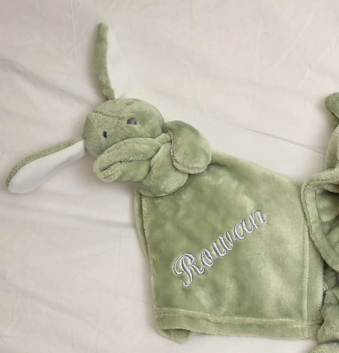 Babies personalised bunny comforter Toffee