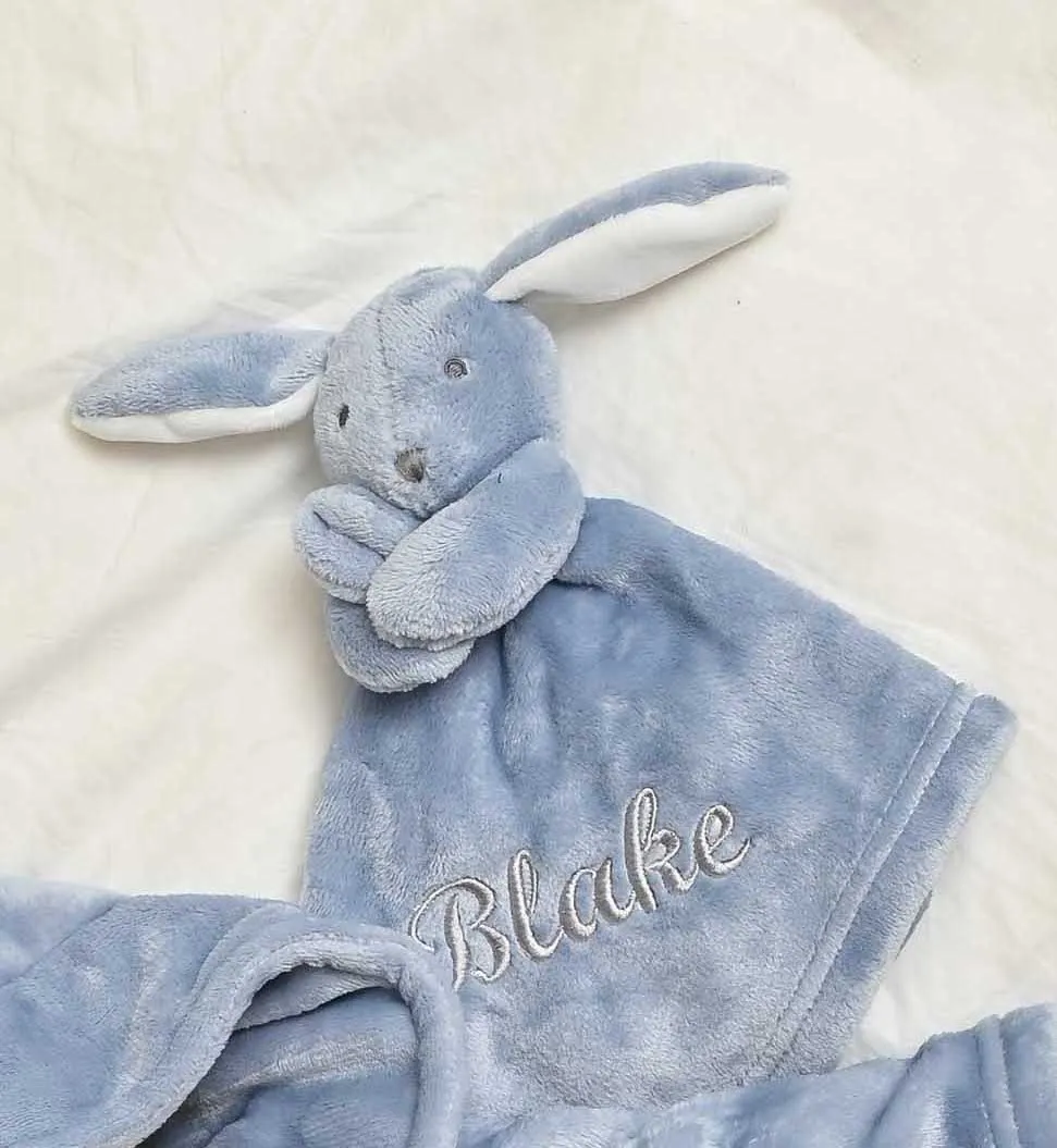 Babies personalised bunny comforter Toffee