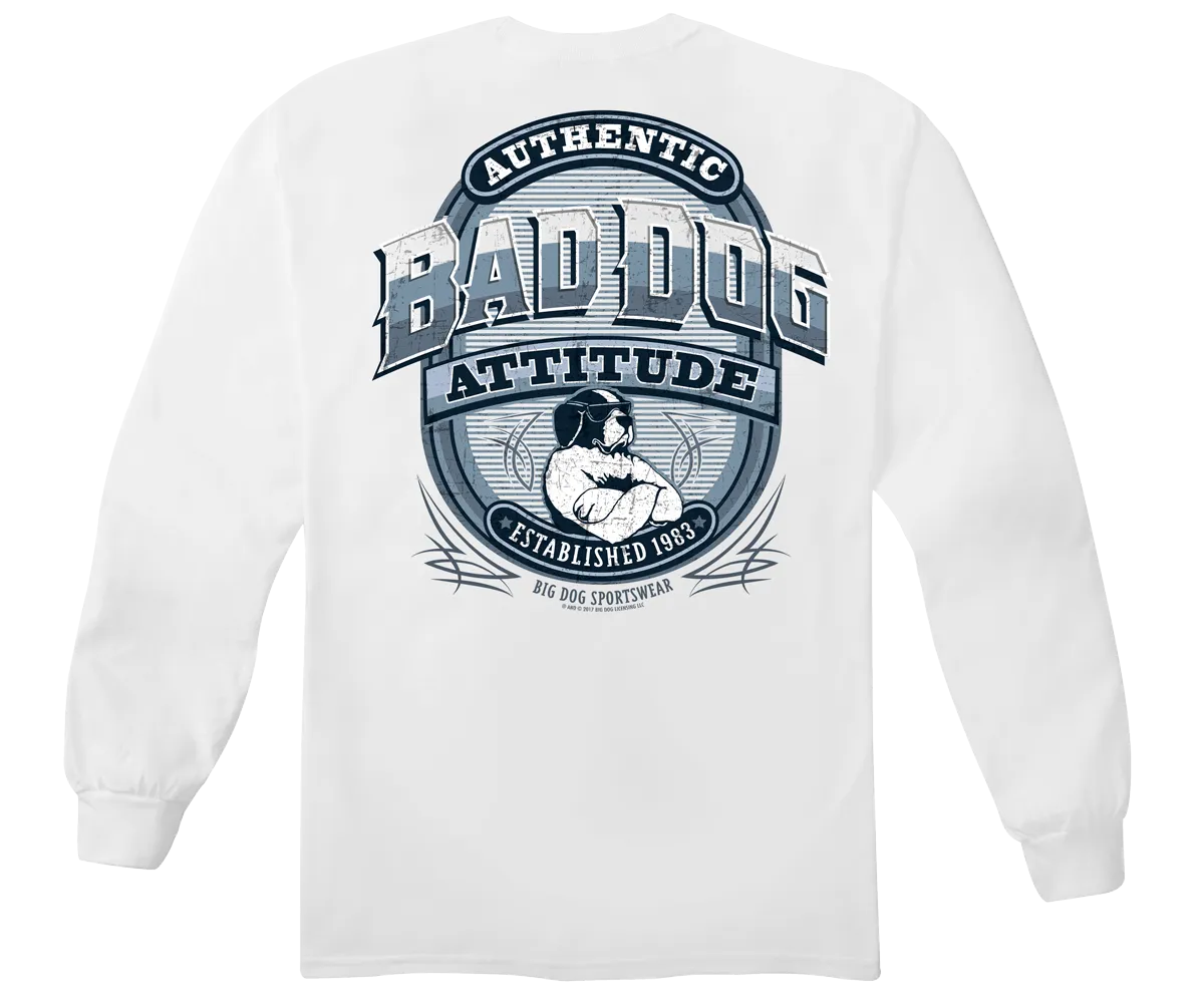 Bad Dog Attitude Since 83 Long Sleeve T-Shirt