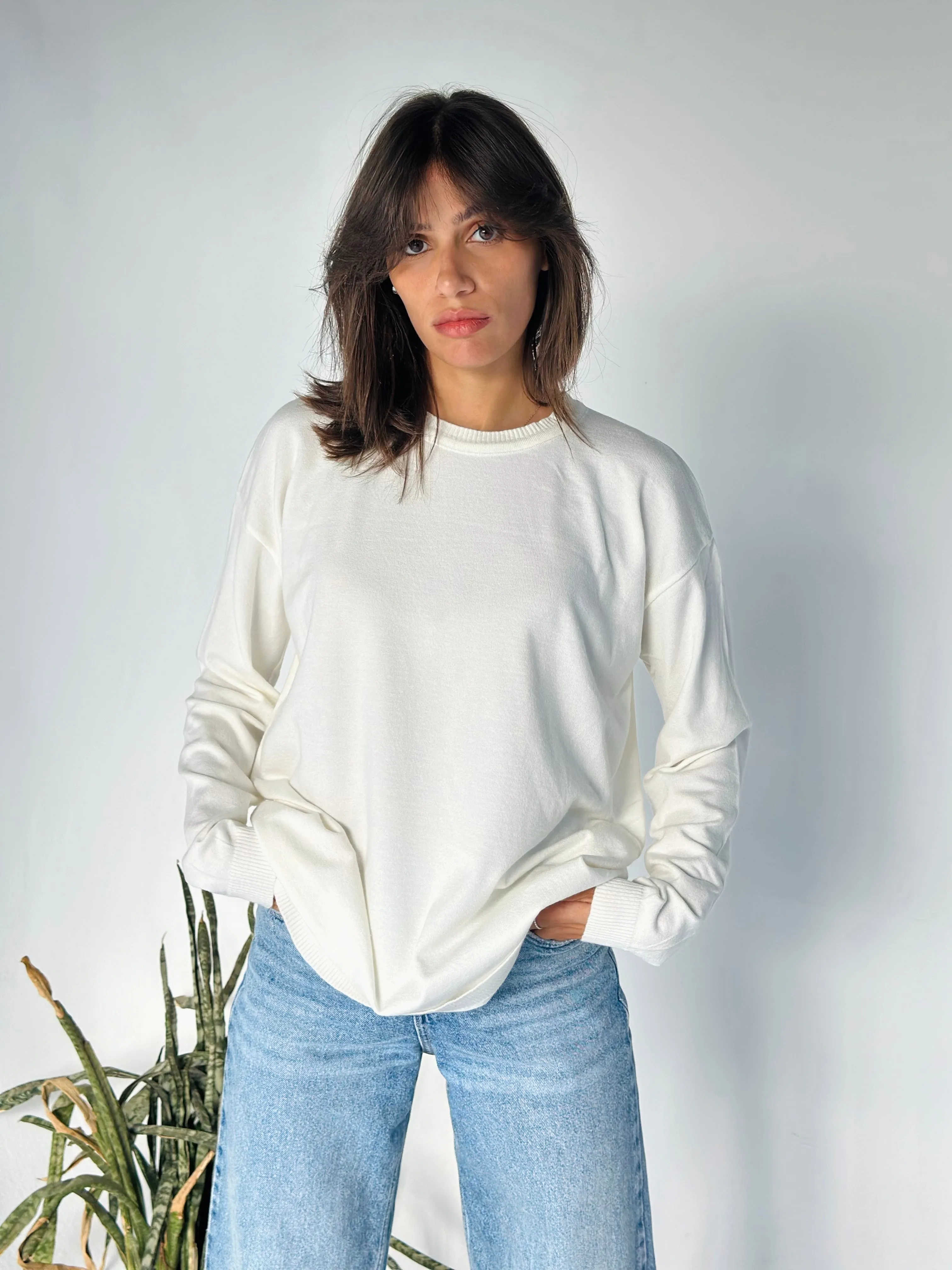 Basic Loose Knit Sweater