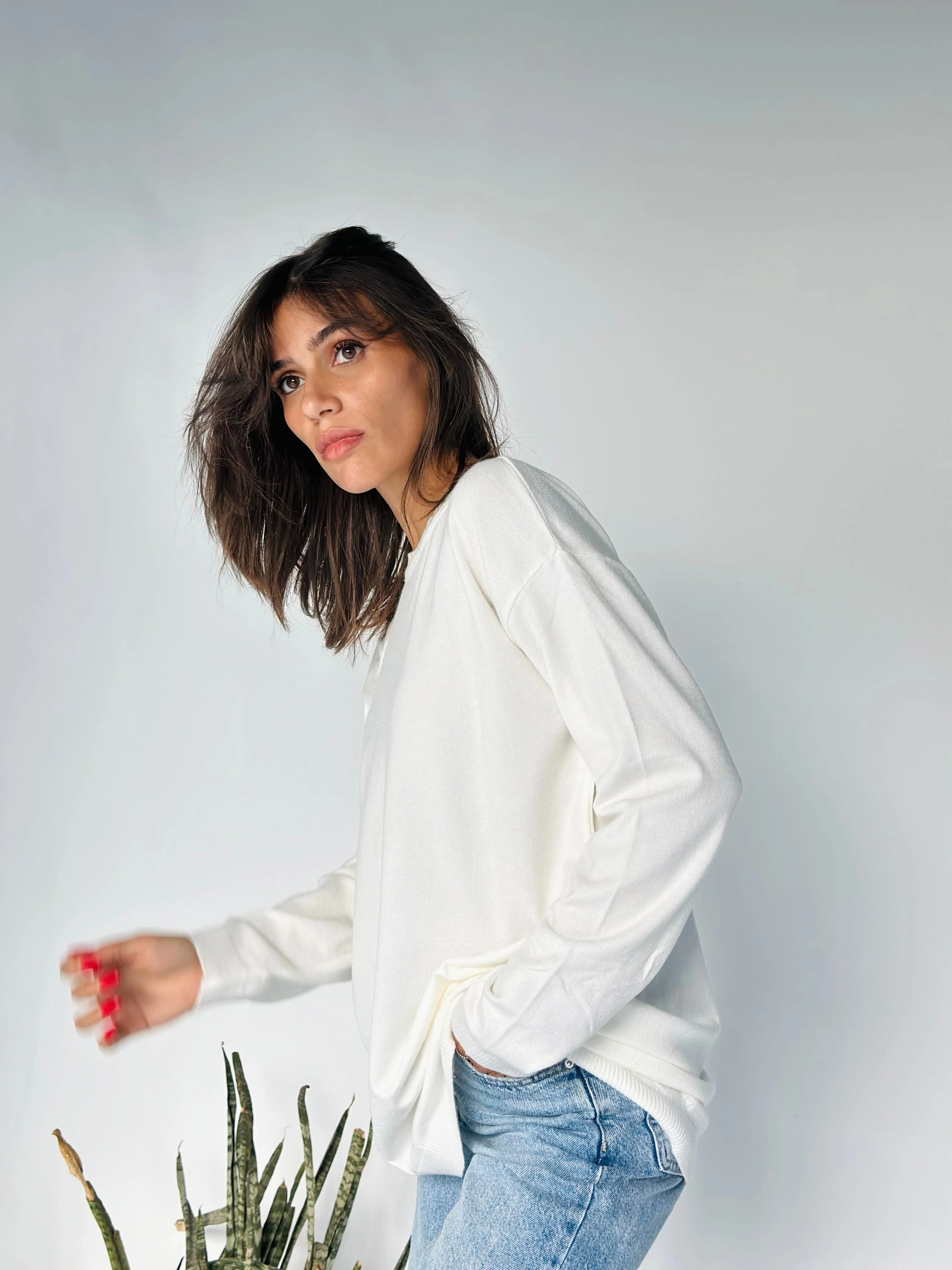 Basic Loose Knit Sweater