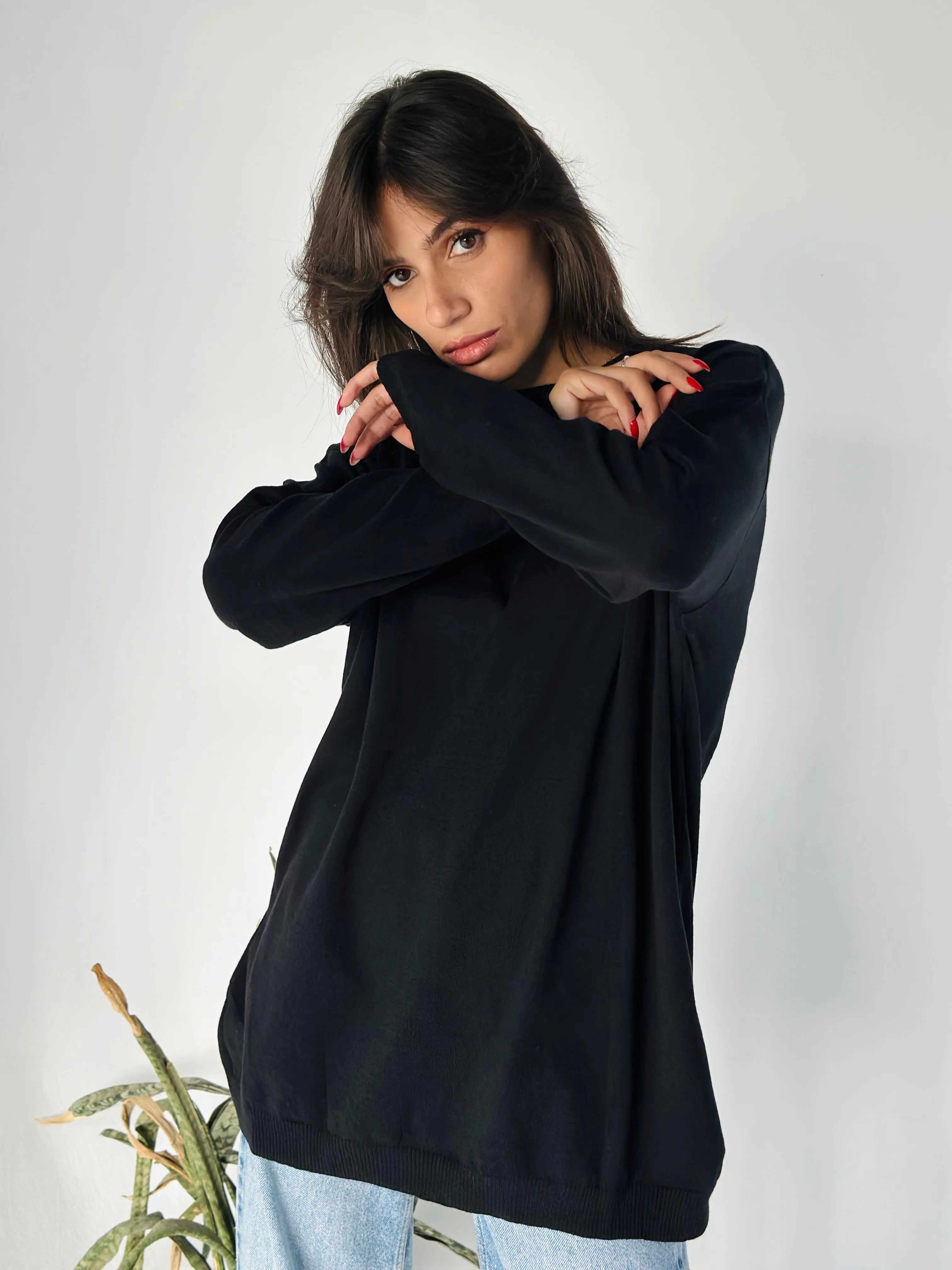 Basic Loose Knit Sweater
