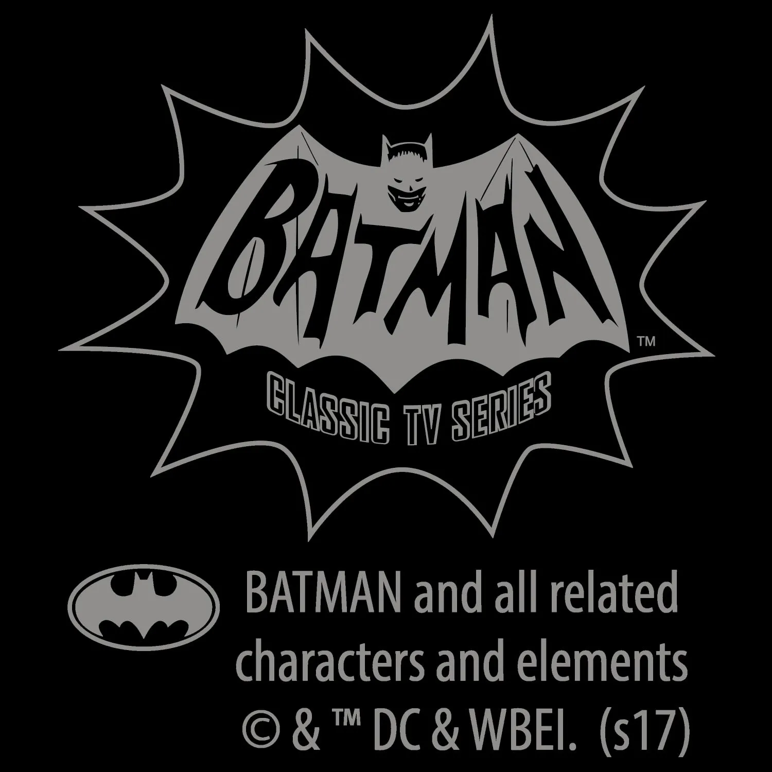 Batman 66 Villians Quartet Graff Official Men's T-shirt (Black)