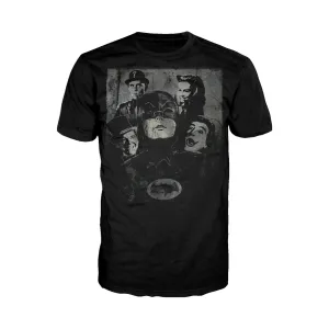 Batman 66 Villians Quartet Graff Official Men's T-shirt (Black)