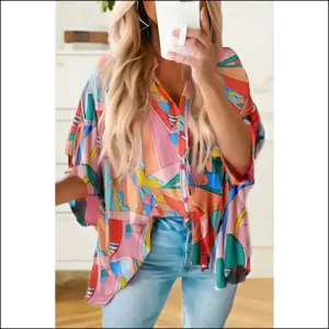 Batwing Blouse: so Chic Multicolor Abstract, It's Practically Illegal 😈 Needful Things