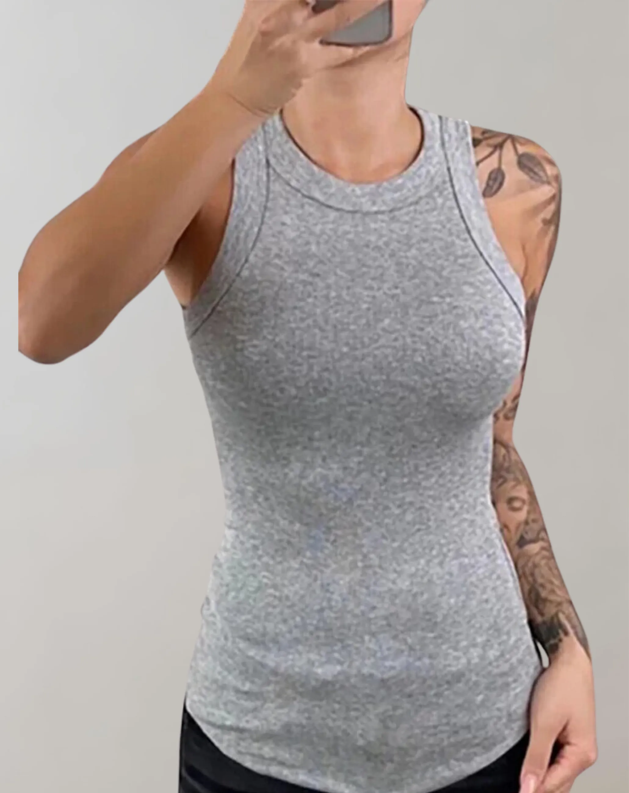 BB - Solid Ribbed Tank Top